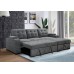 IF-9051 Grey Fabric RHF Sleeper Sectional Sofa Bed (Online only) 
