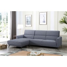 IF-9230 LHF  Grey Fabric Sectional Sofa With Left Hand Facing Chaise (Online only)