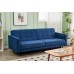 IF-8055 Soft Blue Fabric Sofa Bed (Online Only)