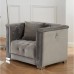 IF-9200 3 pcs. Sofa Set Grey Velvet With Deep Tufting  (online only) 