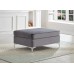 IF-9280  Grey Velvet Reversible Sectional Sofa (Online Only) 