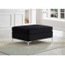 IF-9282  Black Velvet Reversible Sectional Sofa (Online only) 