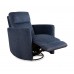 IF-6340 Recliner Chair. Soft Blue Fabric.(online Only )