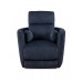 IF-6340 Recliner Chair. Soft Blue Fabric.(online Only )