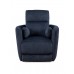 IF-6340 Recliner Chair. Soft Blue Fabric.(online Only )