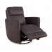 IF-6341 Recliner Chair. Soft Gun Metal Fabric.(Online Only)