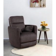 IF-6341 Recliner Chair. Soft Gun Metal Fabric.(Online Only)