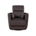 IF-6341 Recliner Chair. Soft Gun Metal Fabric.(Online Only)