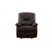 IF-6350 Recliner Chair.Grey Elephant Skin Fabric.(Online Only)