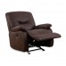 IF-6351 Recliner Chair.Brown Elephant Skin Fabric (online only)