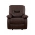 IF-6351 Recliner Chair.Brown Elephant Skin Fabric.
