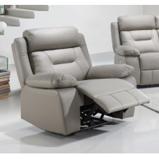 IF-8111 Recliner Creme Genuine Leather /Match Chair (Online only)
