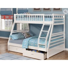 B-117-W TWIN/FULL BUNK BED  (EXCLUSIVE ONLINE SALE !)