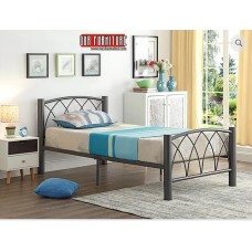 IF-107 Grey Metal Single size bed (Online only)