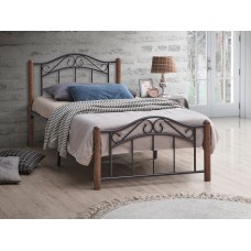 IF-126 Walnut wooden Single, Double, Queen Size Bed (Online Only)
