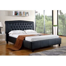 IF-192-B Queen , King size bed Black PU. (Online only)