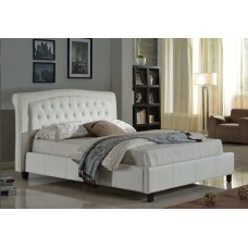 IF-192-W King size bed White PU. (Online only)