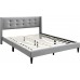 IF-5270 Grey Fabric Double, Queen, King Size bed (Online Only)