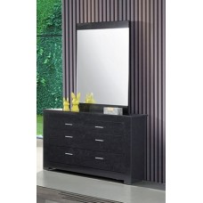 Alice High Gloss Grey Dresser and Mirror.(Online only)