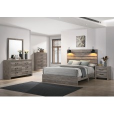 Charlotte Bedroom Set 6 Pcs.with Queen, King size Bed (Online only )