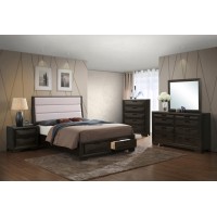 Emma  Bedroom Set 6 pcs. with King size bed. (Online Only)