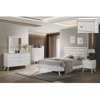 Mia Bedroom Set 6 Pcs. White with Queen, King Bed (Online only)