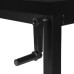 I 7682 Adjustable Height Computer Desk/Black/Black Metal (Online Only)