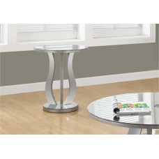 A-6273 Night Stand,End Table/Brushed Silver/Mirror (Online Only)