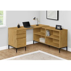 I 7491  Computer Desk-60"L/Light Oak L-Shaped Corner (Online Only)