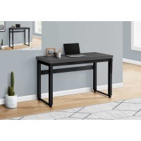 I 7680 Adjustable Height Computer Desk/Modern Grey/Black Metal (Online Only)