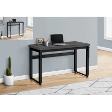 A-0867 Adjustable Height Computer Desk/Modern Grey/Black Metal (Online Only)