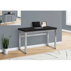 A-4867 Adjustable Height Computer Desk/Black /Silver Metal (Online Only)
