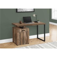 I 7765 Computer Desk-48"L/Brown Reclaimed Left/Right Facing (Online Only)