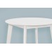 I 1321 Dining Table-30" Dia/ White veneer top. (Online only)