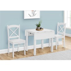 I 1322 Dining Table-30 " x 48"/ White veneer 9" Drop Leaf (Online Only)