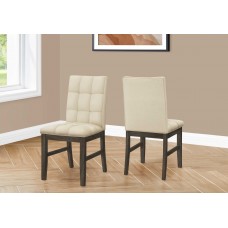 A-6731 Dining Chair with Grey/Cream Fabric Seat (Online only)