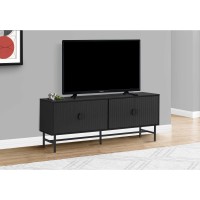 I 2733 TV stand-60" L Black with black Metal (Online Only)