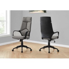 A-0237 Office Chair-Black/ Dark Grey Fabric/ Executive (Online Only)