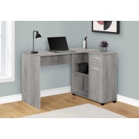 I 7346 Computer Desk-46"L/Industrial Grey/Storage Cabinet  (online only)      