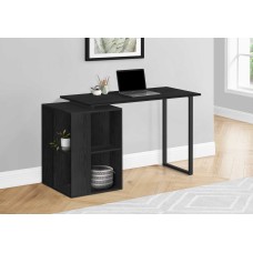 I 7601 Computer Desk-55"L/Black Oak Left or Right Facing (Online Only)