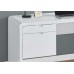 I 7581 Computer Desk-60" L/High Glossy White ,L/R Face Drawer (Online Only)