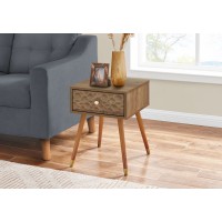 I 2837 Night Stand-20"  Walnut Mid-Century With a drawer (Online Only)