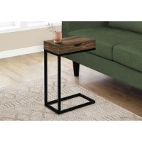 I 3602 ACCENT TABLE - BROWN RECLAIMED-LOOK / BLACK METAL (EXCLUSIVE ONLINE SALE !)