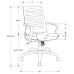 I 7225 Office Chair-White/ Grey Mesh, Multi Position (Online Only)