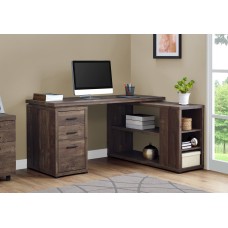 A-0247 Computer Desk-Brown Reclaimed Wood L/R Facing Corner (Online Only)