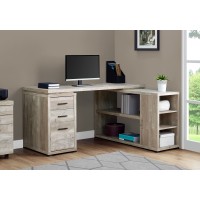 A-2247 Computer Desk-Taupe Reclaimed Wood L/R Facing Corner (Online Only)