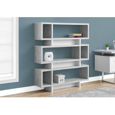 A-2357 Bookcase White/Cement-Look Modern Style (Online Only)