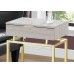 I 3463 Accent Table-24"H/Beige Marble/ Gold Metal (Online only)
