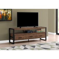I 2820 TV Stand-60" L Brown Reclaimed Wood-Look/ 3 Drawers (Online Only)