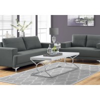 I 3400 COFFEE TABLE - GLOSSY WHITE WITH CHROME METAL (EXCLUSIVE ONLINE SALE !)